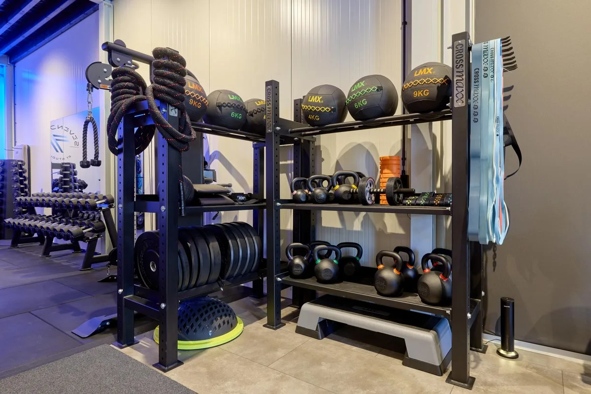 Kettlebells, dumbbells en medicijnballen